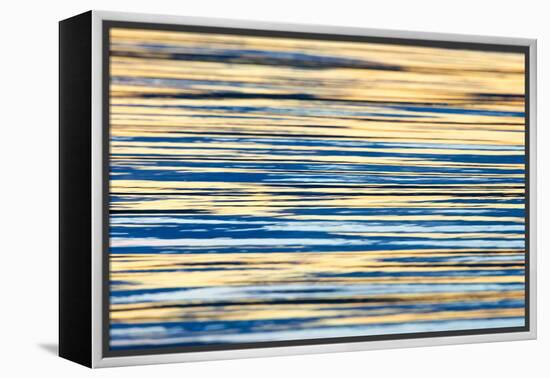 Water Ripples at Sunset, Inle Lake, Shan State, Myanmar-Keren Su-Framed Premier Image Canvas