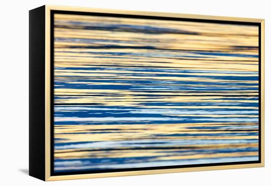 Water Ripples at Sunset, Inle Lake, Shan State, Myanmar-Keren Su-Framed Premier Image Canvas