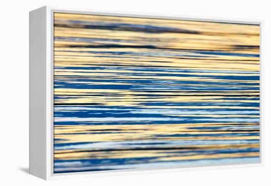 Water Ripples at Sunset, Inle Lake, Shan State, Myanmar-Keren Su-Framed Premier Image Canvas