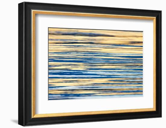 Water Ripples at Sunset, Inle Lake, Shan State, Myanmar-Keren Su-Framed Photographic Print