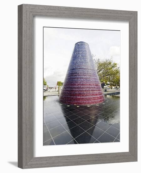Water Sculpture, Parque Das Nacoes, Site of the World Exhibition Expo 98, Lisbon, Portugal-Axel Schmies-Framed Photographic Print