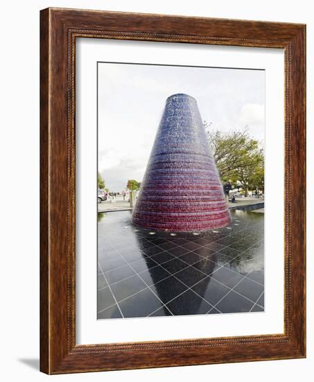 Water Sculpture, Parque Das Nacoes, Site of the World Exhibition Expo 98, Lisbon, Portugal-Axel Schmies-Framed Photographic Print