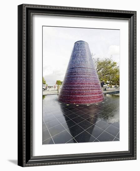 Water Sculpture, Parque Das Nacoes, Site of the World Exhibition Expo 98, Lisbon, Portugal-Axel Schmies-Framed Photographic Print