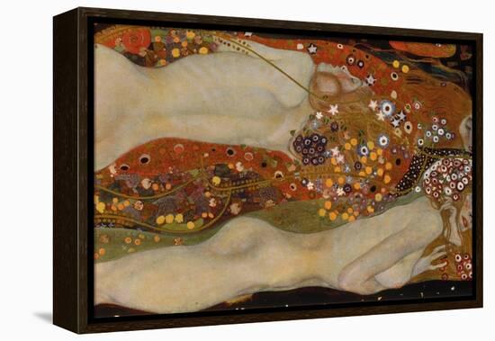 Water Serpents II, 1904-07-Gustav Klimt-Framed Premier Image Canvas