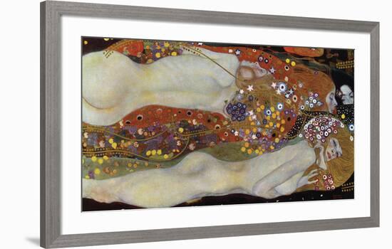 Water Serpents II, 1907-Gustav Klimt-Framed Giclee Print