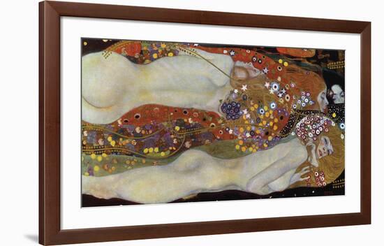 Water Serpents II, 1907-Gustav Klimt-Framed Giclee Print