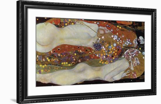 Water Serpents II, 1907-Gustav Klimt-Framed Giclee Print