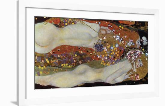 Water Serpents II, 1907-Gustav Klimt-Framed Giclee Print