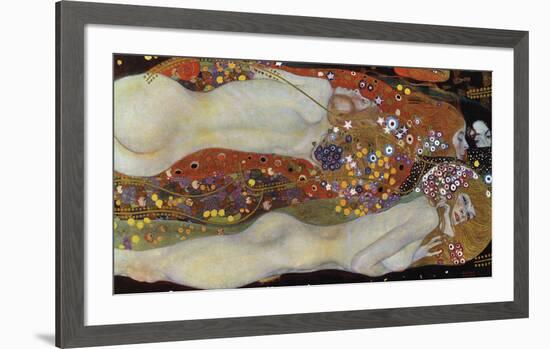 Water Serpents II, 1907-Gustav Klimt-Framed Art Print