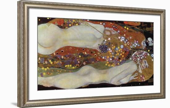 Water Serpents II, 1907-Gustav Klimt-Framed Art Print