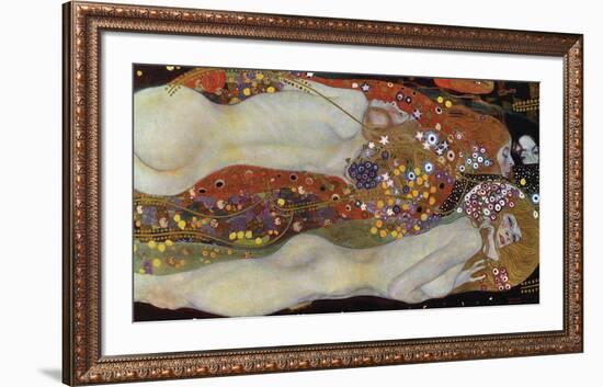 Water Serpents II, 1907-Gustav Klimt-Framed Art Print