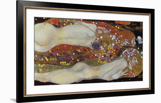 Water Serpents II, 1907-Gustav Klimt-Framed Art Print