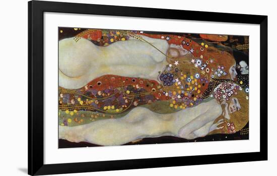 Water Serpents II, 1907-Gustav Klimt-Framed Art Print