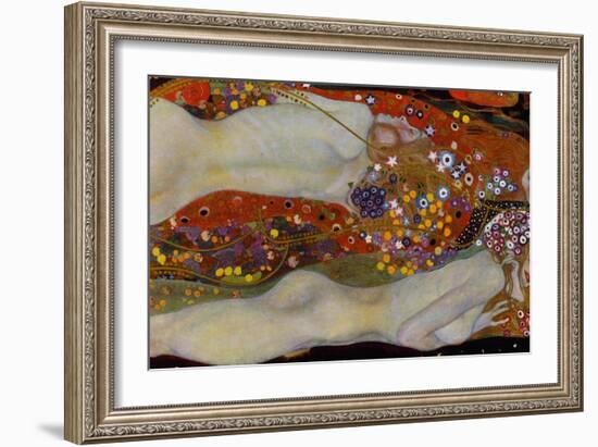 Water Serpents II, c.1907-Gustav Klimt-Framed Giclee Print