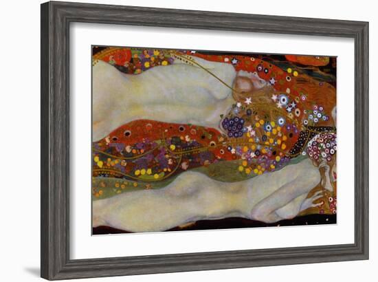 Water Serpents II, c.1907-Gustav Klimt-Framed Giclee Print