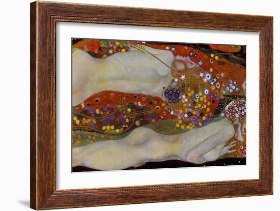 Water Serpents II, c.1907-Gustav Klimt-Framed Giclee Print