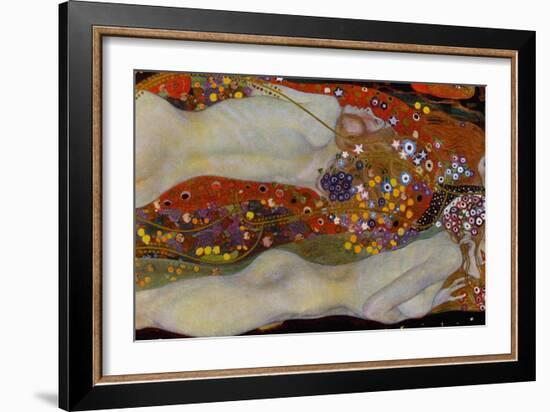 Water Serpents II, c.1907-Gustav Klimt-Framed Giclee Print