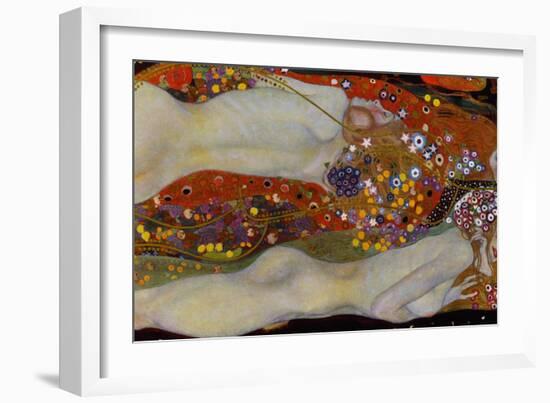 Water Serpents II, c.1907-Gustav Klimt-Framed Giclee Print