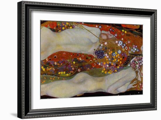 Water Serpents II, c.1907-Gustav Klimt-Framed Giclee Print