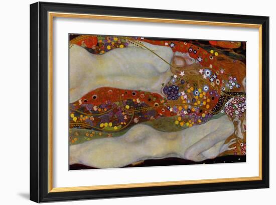 Water Serpents II, c.1907-Gustav Klimt-Framed Giclee Print