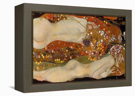Water Serpents II, (Friends) 1904-07-Gustav Klimt-Framed Premier Image Canvas