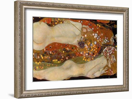 Water Serpents II, (Friends) 1904-07-Gustav Klimt-Framed Giclee Print