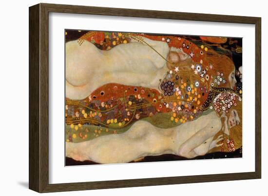 Water Serpents II, (Friends) 1904-07-Gustav Klimt-Framed Giclee Print