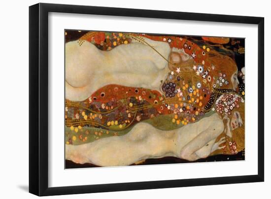 Water Serpents II, (Friends) 1904-07-Gustav Klimt-Framed Giclee Print