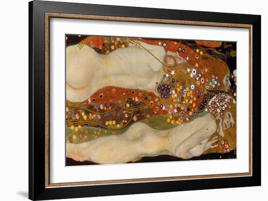 Water Serpents II, (Friends) 1904-07-Gustav Klimt-Framed Giclee Print