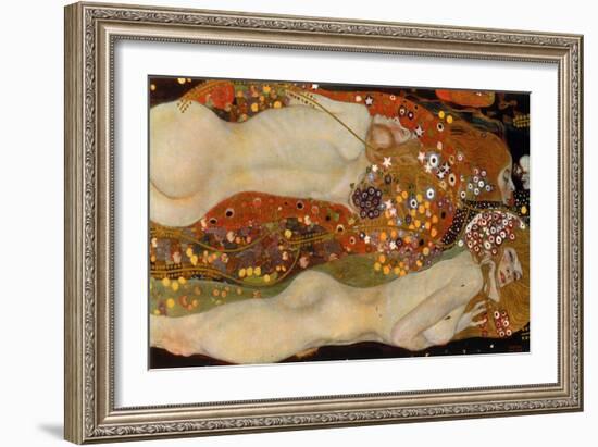 Water Serpents II, (Friends) 1904-07-Gustav Klimt-Framed Giclee Print