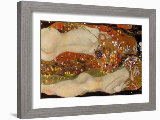 Water Serpents II, (Friends) 1904-07-Gustav Klimt-Framed Giclee Print