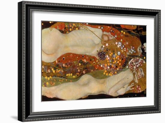 Water Serpents II, (Friends) 1904-07-Gustav Klimt-Framed Giclee Print