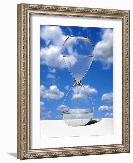 Water Shortage, Conceptual Image-Victor De Schwanberg-Framed Photographic Print