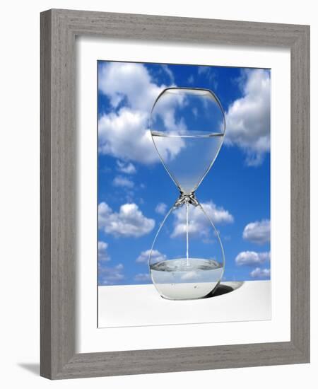 Water Shortage, Conceptual Image-Victor De Schwanberg-Framed Photographic Print