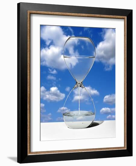 Water Shortage, Conceptual Image-Victor De Schwanberg-Framed Photographic Print