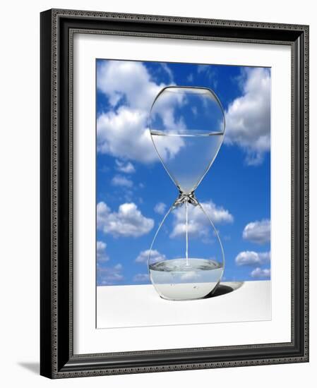 Water Shortage, Conceptual Image-Victor De Schwanberg-Framed Photographic Print