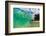 Water shot of a tubing wave off a Hawaiian beach-Mark A Johnson-Framed Photographic Print