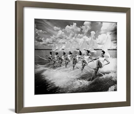 Water Ski Parade-The Chelsea Collection-Framed Giclee Print