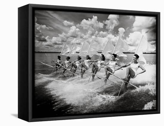 Water Ski Parade-The Chelsea Collection-Framed Stretched Canvas