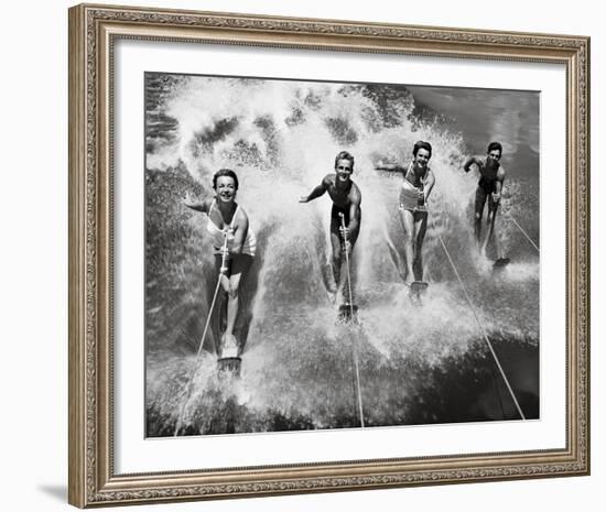 Water Ski Splash-The Chelsea Collection-Framed Giclee Print