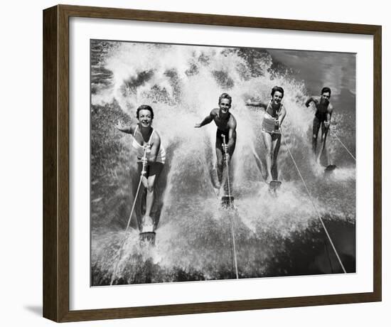 Water Ski Splash-The Chelsea Collection-Framed Giclee Print