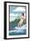 Water Skier and Lake-Lantern Press-Framed Premium Giclee Print