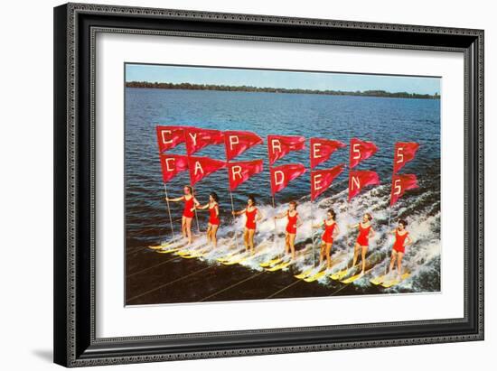 Water Skiers, Cypress Gardens, Florida-null-Framed Art Print