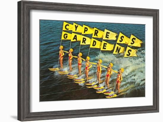 Water Skiers, Cypress Gardens, Florida-null-Framed Art Print