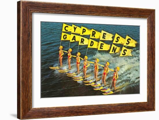 Water Skiers, Cypress Gardens, Florida-null-Framed Art Print