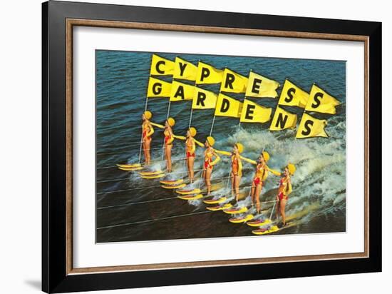 Water Skiers, Cypress Gardens, Florida-null-Framed Art Print