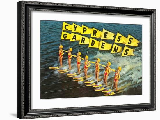 Water Skiers, Cypress Gardens, Florida-null-Framed Art Print