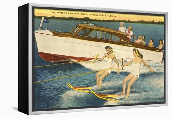 Water Skiers, Daytona Beach, Florida-null-Framed Stretched Canvas