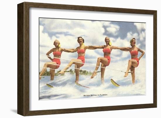 Water Skiers, Florida-null-Framed Art Print