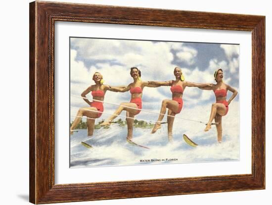 Water Skiers, Florida-null-Framed Art Print